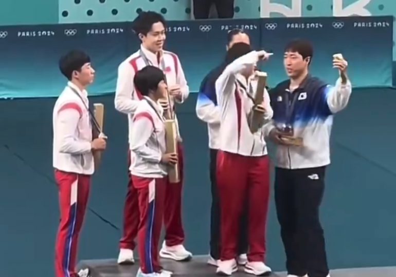 ¡Histórico! Deportistas de Corea del Norte y del Sur se tomaron una selfie olímpica