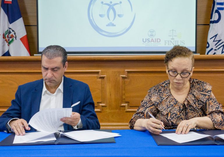 Ministerio Público y Finjus firman acuerdo de cooperación