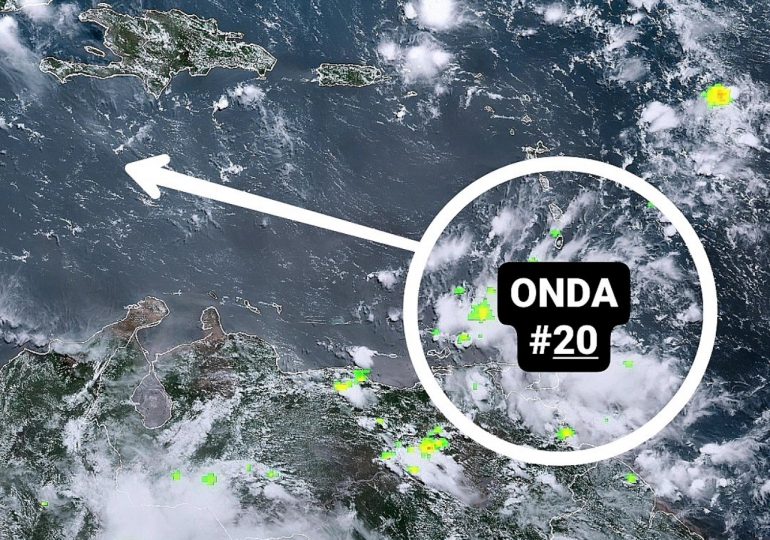 Llegada de la onda tropical número 20 y una vaguada aumentarán las precipitaciones