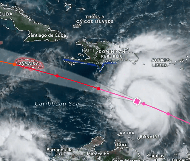Campo nuboso de huracán Beryl arropará el país completo