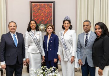Vicepresidenta Raquel Peña recibe visita de Miss Universo 2023 Sheynnis Palacios