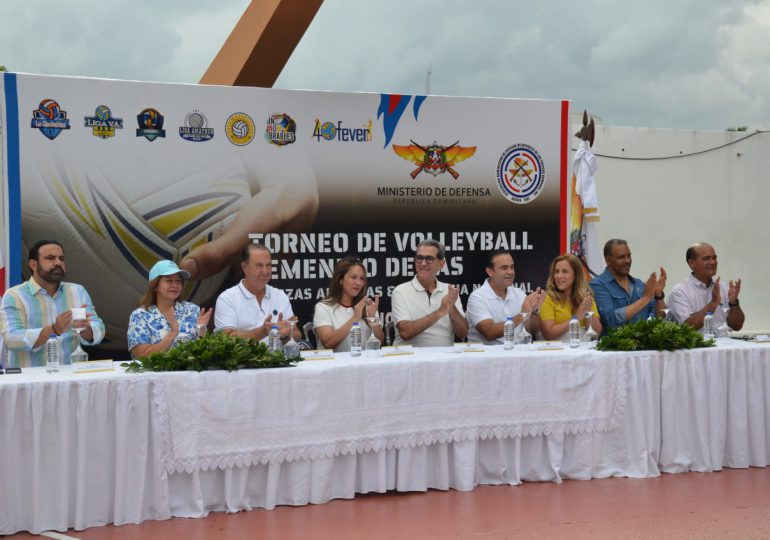 ADEOFA y MIDE inauguran 1er torneo de voleibol para miembros FF.AA y P.N