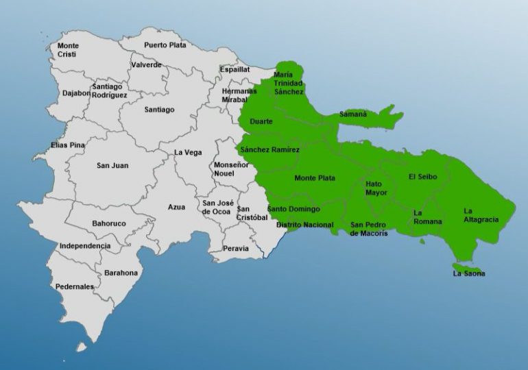 Alerta para 11 provincias y el Distrito Nacional por vaguada y onda tropical