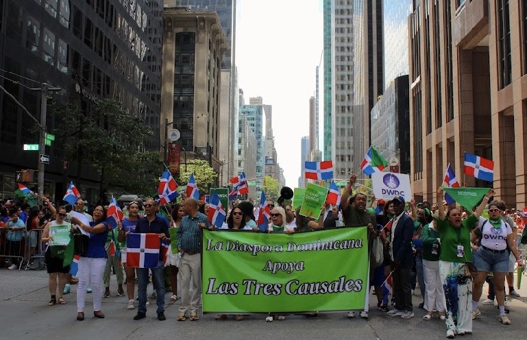 Diáspora dominicana en NY marchó por la justicia y las tres causales durante  desfile nacional dominicano