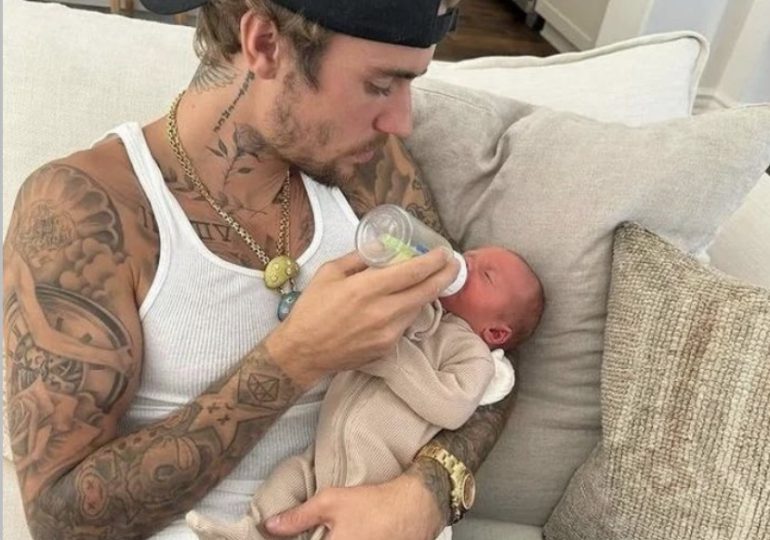 Filtran fotos de Justin Bieber con recién nacido en brazos, ¿será su hijo?