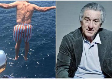 De Niro celebra su 81 cumpleaños lanzándose al mar desde un yate a 9 metros de altura