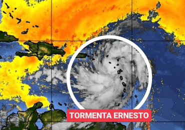 Tormenta Ernesto ha empujado partículas de polvo sahariano hacia RD