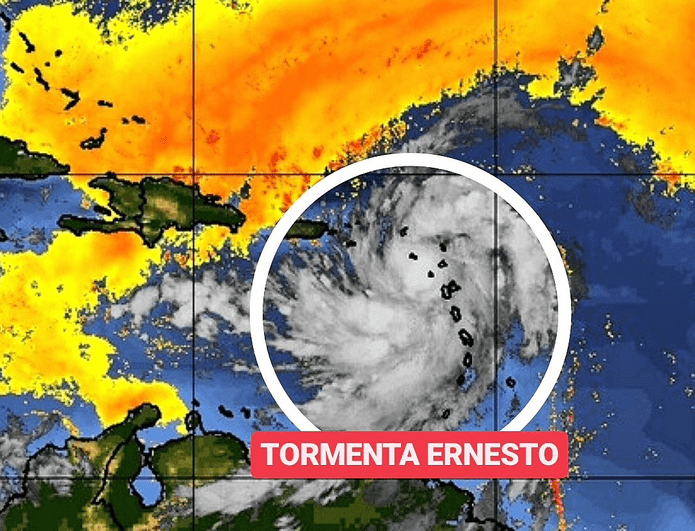 Tormenta Ernesto ha empujado partículas de polvo sahariano hacia RD