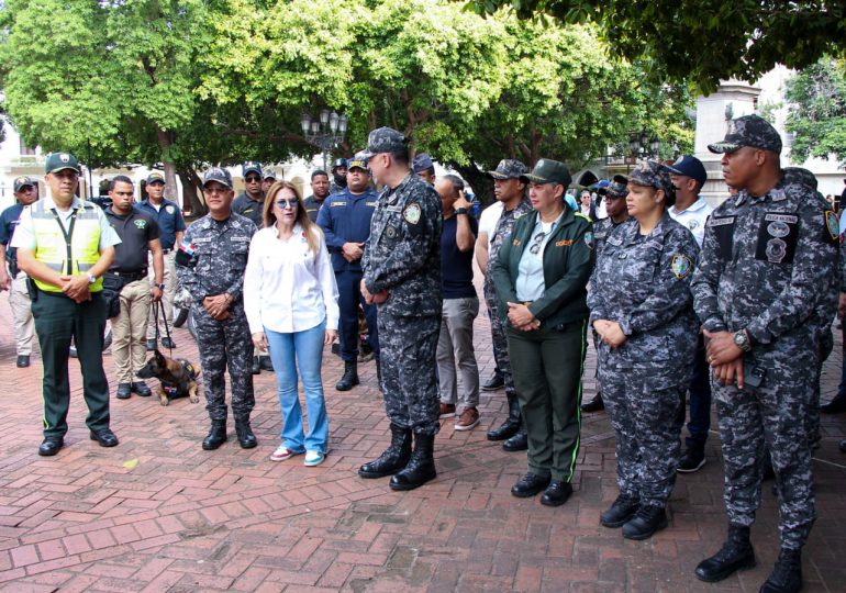 Carolina Mejía encabeza lanzamiento de operativo de seguridad ciudadana en Ciudad Colonial