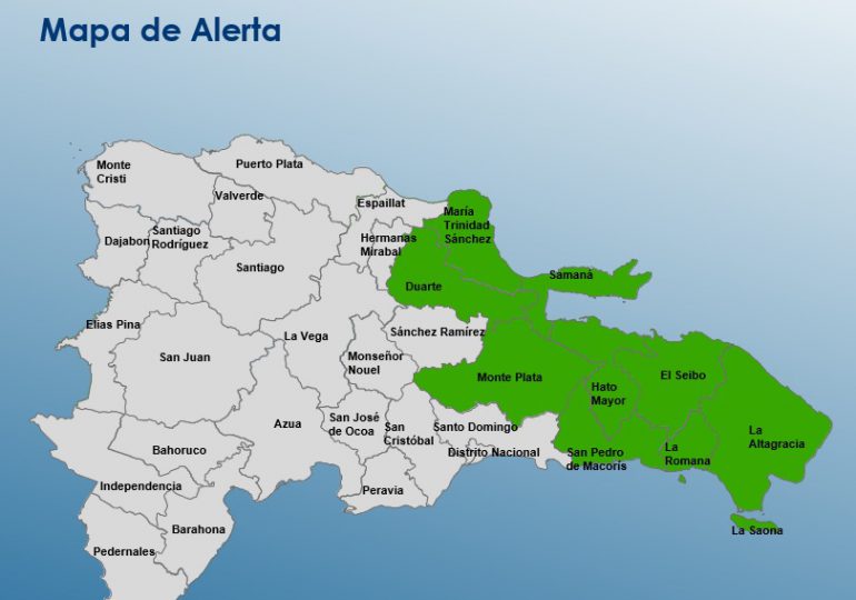 COE emite alerta verde para nueve provincias ante avance de la tormenta tropical Ernesto