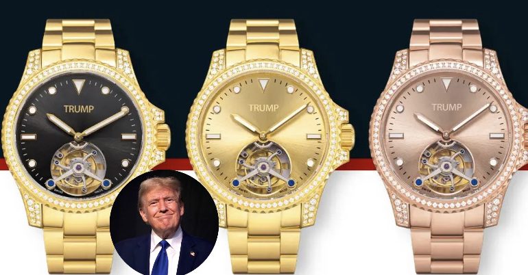 Trump ahora tiene una línea de relojes con su nombre, el más costoso 100 mil dólares