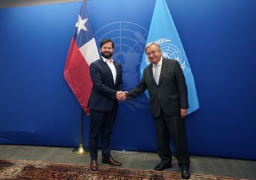 Boric y Guterres abordan las crisis de Haití en la Asamblea General de la ONU