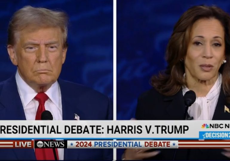 Harris y Trump se miden en un debate presidencial con mucho en juego