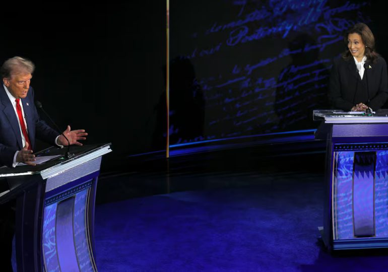 Trump reclama que el debate con Kamala Harris en el canal ABC fue “armado” en su contra