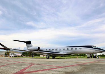 Exhiben el avión ejecutivo más moderno de Gulfstream