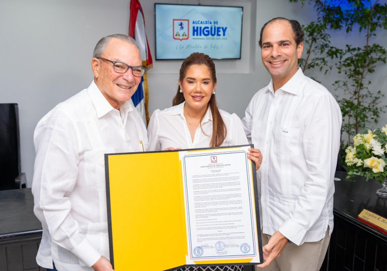 Ayuntamiento de Higüey declara a Frank Rafael Rainieri Marranzini “Hijo Meritorio” del municipio