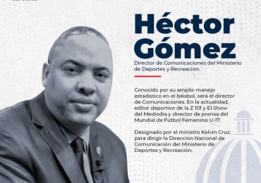 Ministro de Deportes designa a Héctor Gómez como nuevo Director de Comunicaciones