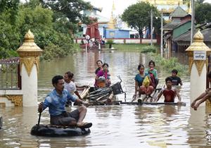 Birmania pide ayuda por las inundaciones y mejora la situación en Tailandia y Vietnam