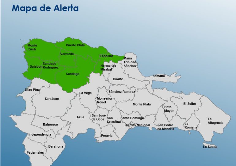 COE emite Alerta Verde en 07 provincias por lluvias y tormentas eléctricas