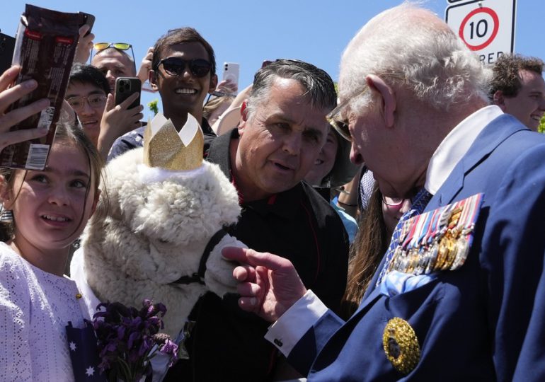 Video: Una alpaca estornuda sobre el rey Carlos III durante su visita a Australia