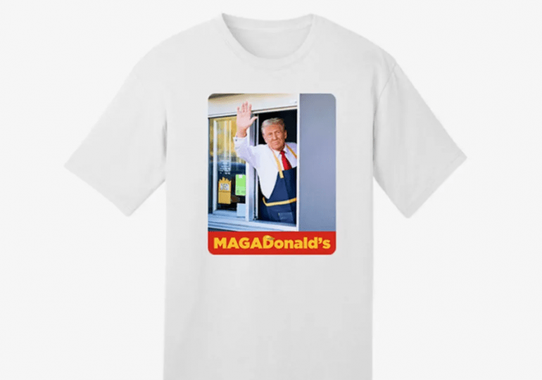 Donald Trump lanza camisetas de "MAGADonald’s" y se agotan en horas