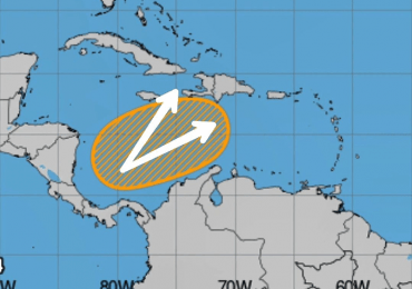Posible ciclón zurdo podría afectar RD en los próximos días