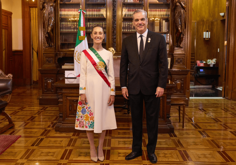 Abinader se reunió este martes con Claudia Sheinbaum, presidenta de México