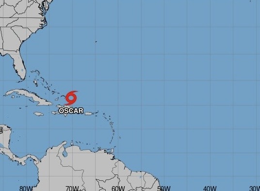 Se forma la tormenta tropical Óscar al norte de República Dominicana