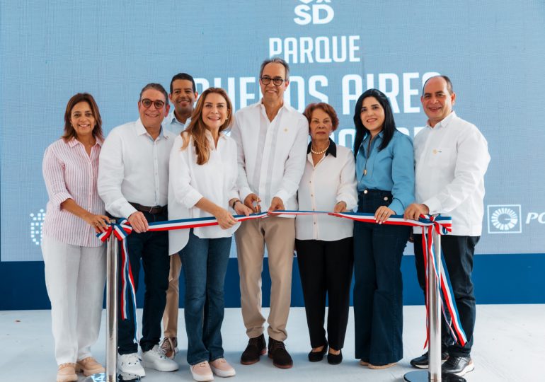 Banco Popular y Alcaldía del Distrito Nacional entregan remozado parque Buenos Aires del Mirador