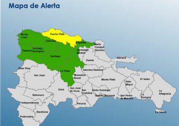 COE mantiene una provincia en alerta amarilla y siete en verde