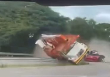 Se registra accidente en la Autopista Duarte, tramo Santiago-La Vega