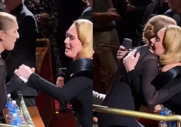 Adele se emociona al ver a Céline Dion en el público durante su show en Las Vegas