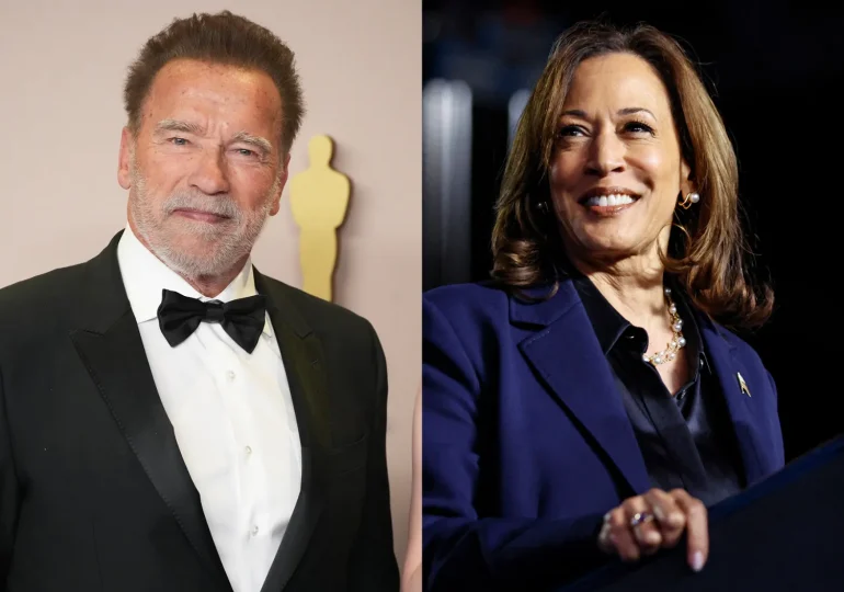 "No me gusta ningún partido", dice Arnold Schwarzenegger pero anuncia su apoyo a Kamala