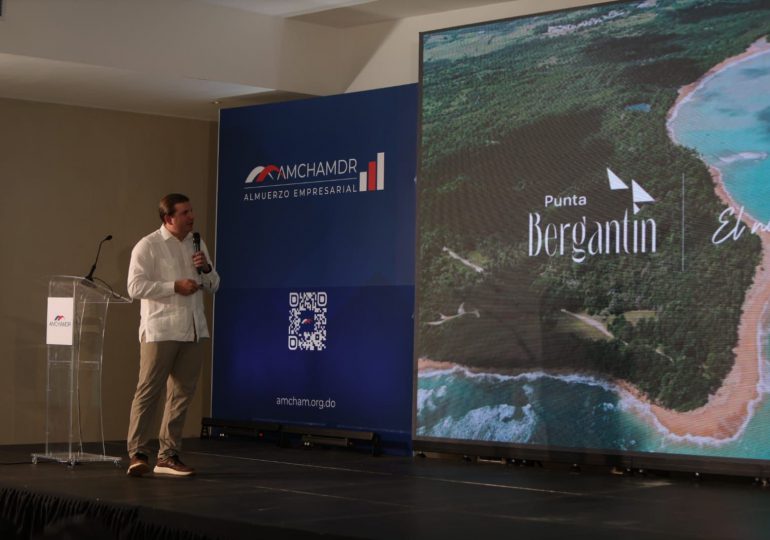 Andrés Marranzini Grullón, Director ejecutivo del Fideicomiso Punta Bergantín participa en Almuerzo Empresarial AMCHAMDR