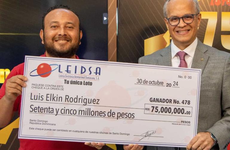 Técnico eléctrico gana 75 millones de pesos en Leidsa