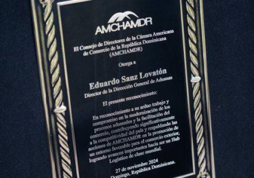 AMCHAMDR reconoce labor Eduardo Sanz Lovatón al frente de DGA