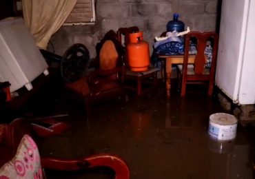 Viviendas inundadas en Dajabón por fuertes lluvias tras incidencia de vaguada