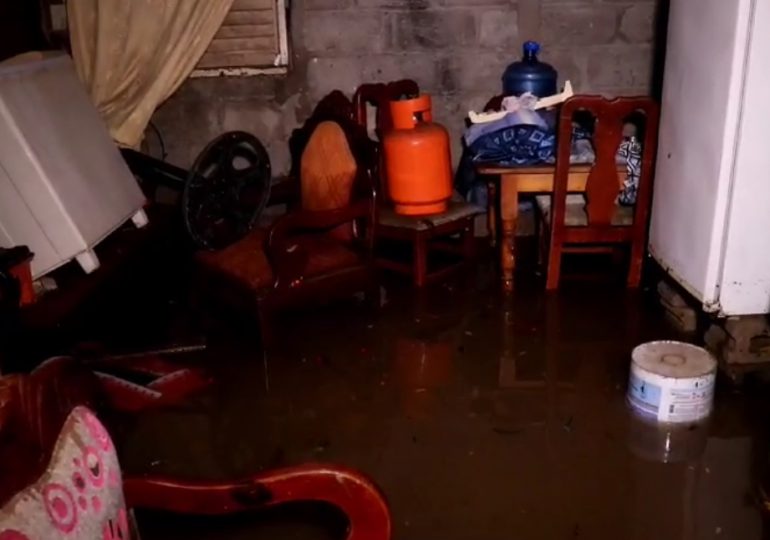 Viviendas inundadas en Dajabón por fuertes lluvias tras incidencia de vaguada