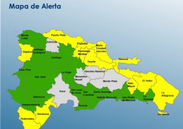 COE: 15 provincias en alerta amarilla y 12 en verde por incidencia de vaguada