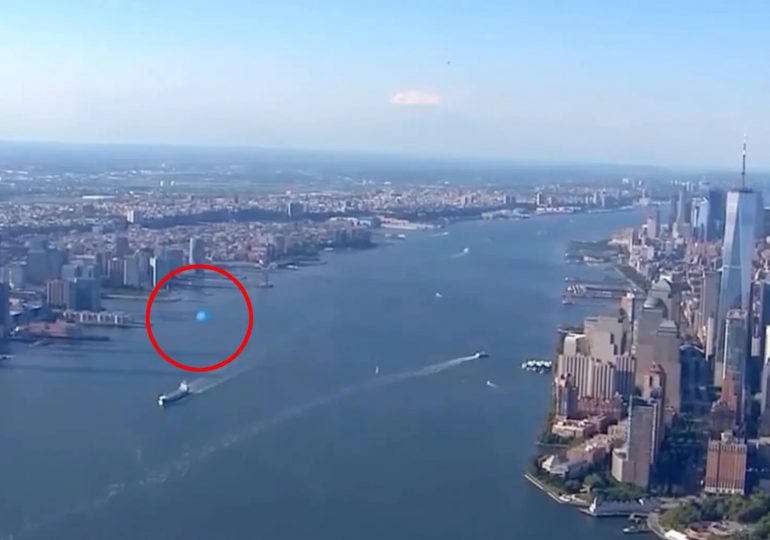 VIDEO: Cámaras captan un "ovni" en el río Hudson