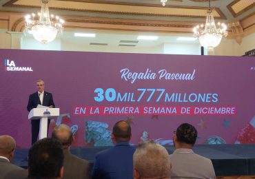 Gobierno pagará 30,777 millones por concepto de regalía en la próxima semana