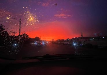 Cielo rojizo cautiva este marte el amanecer en República Dominicana