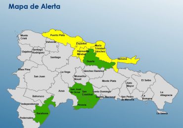 COE mantiene provincias en alerta amarilla y verde ante lluvias persistentes