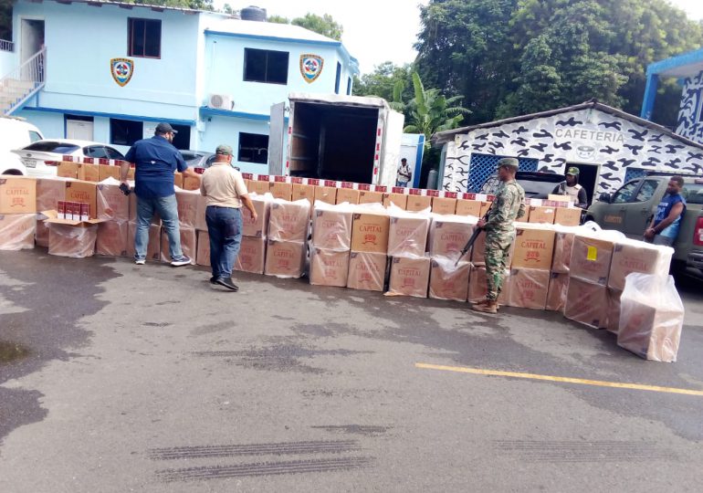 Ejército decomisa camión con cargamento de cigarrillos de contrabando en Puerto Plata