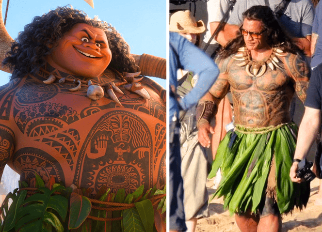 Video: Dwayne “The Rock” Johnson demuestra que es Maui en el set de acción real de “Moana” en Hawaii