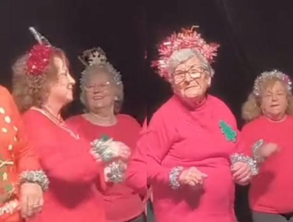 Abuelitas bailaron al ritmo de Karol G en Navidad y se llevaron todos los halagos