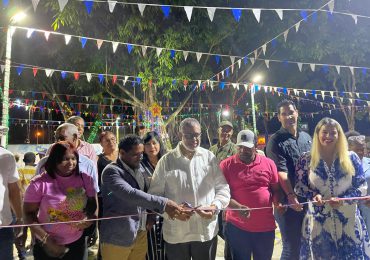 Desarrollo de la Comunidad entrega parque remozado en Cancino, SDE