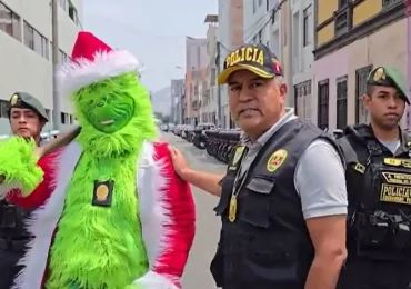 'El Grinch' se suma a la policía peruana antidrogas