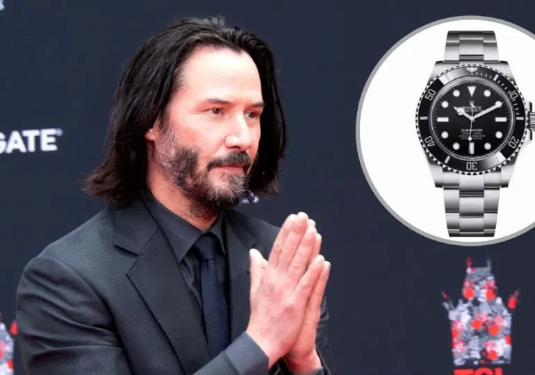 Reloj robado a Keanu Reeves cuesta más de RD$600 mil pesos