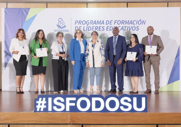 Isfodosu certifica 1,193 directores y coordinadores del Diplomado en Liderazgo Pedagógico